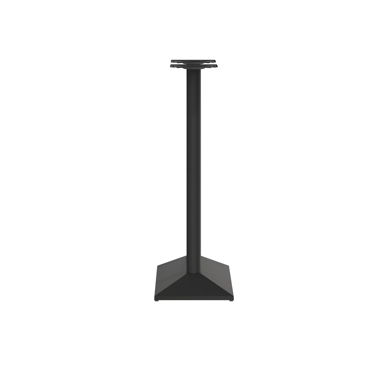 Flash Furniture XU-DG-TB002-OUT-BLK-GG Commercial 27x15 All Weather Double Table Base for 30" x 48" Tabletops in Black - View 6