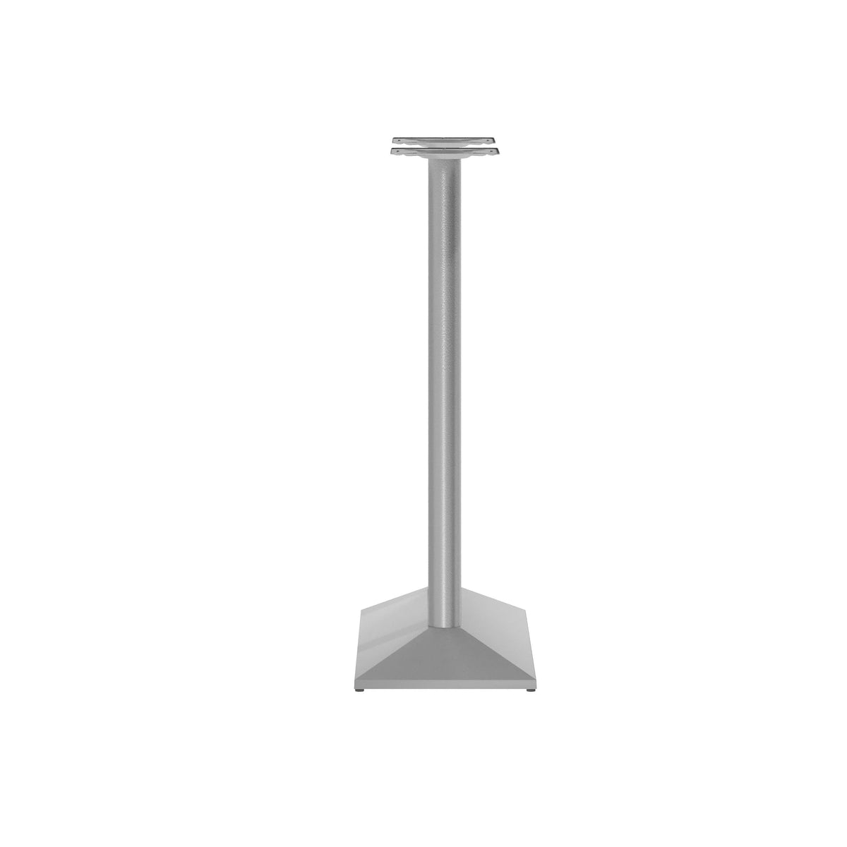 Flash Furniture XU-DG-TB002-OUT-SLV-GG Commercial 27x15 All Weather Double Table Base for 30" x 48" Tabletops in Silver - View 6