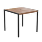 Flash Furniture XU-DG-UH8100-GG 35" Square All-Weather Faux Teak Patio Dining Table with Steel Frame - Seats 4 - Main view