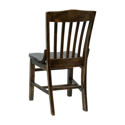 Flash Furniture XU-DG-W0006-ANTCPR-GG School House Back Antique Copper Wood Restaurant Chair with Footrest - View 6