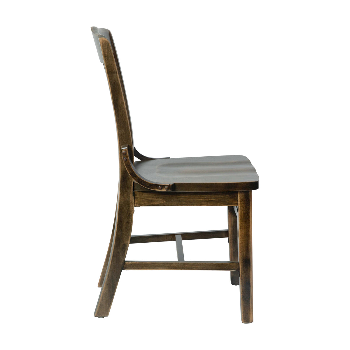 Flash Furniture XU-DG-W0006-ANTCPR-GG School House Back Antique Copper Wood Restaurant Chair with Footrest - View 7
