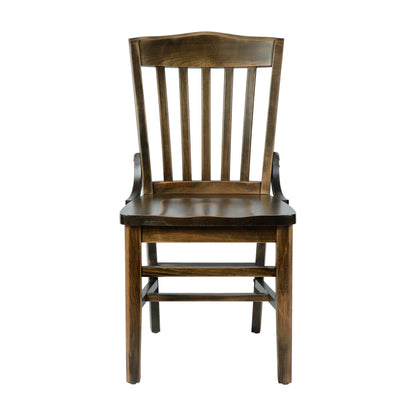 Flash Furniture XU-DG-W0006-ANTCPR-GG School House Back Antique Copper Wood Restaurant Chair with Footrest - View 8