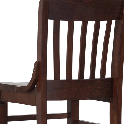 Flash Furniture XU-DG-W0006BAR-WAL-GG School House Back Walnut Wood Restaurant Barstool with Footrest - View 10
