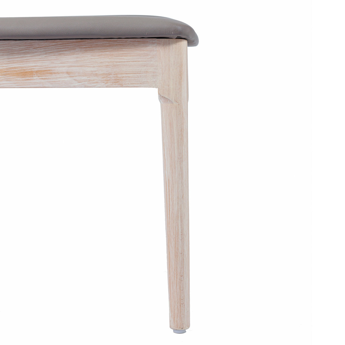 Flash Furniture XU-DG-W0359-ANTWHT-GG Commercial Solid Wood Dining Chair with Vinyl Padded Seat - Antique White/Beige (Beige Vinyl Seat/Antique White Wood Frame) - View 13