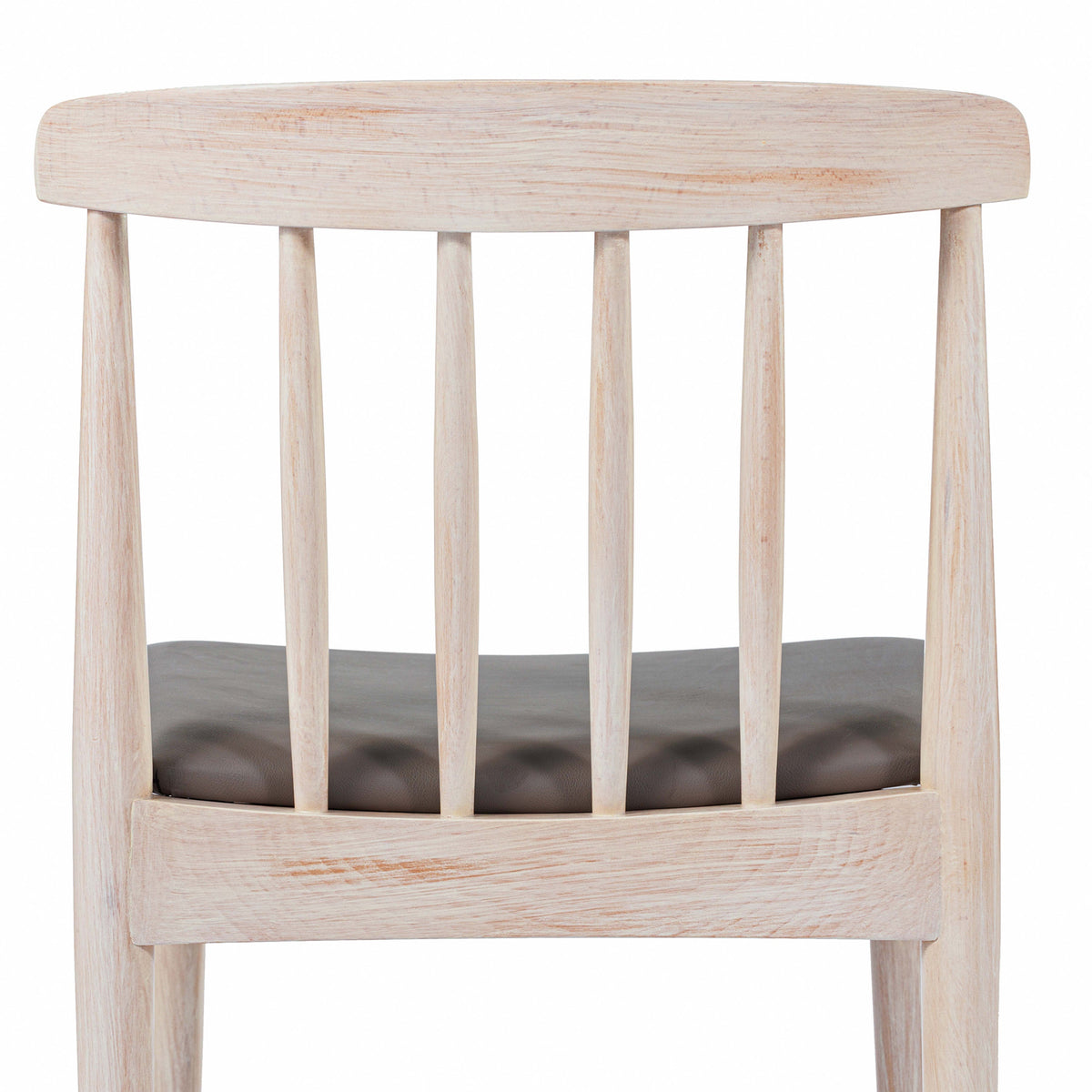 Flash Furniture XU-DG-W0359-ANTWHT-GG Commercial Solid Wood Dining Chair with Vinyl Padded Seat - Antique White/Beige (Beige Vinyl Seat/Antique White Wood Frame) - View 14