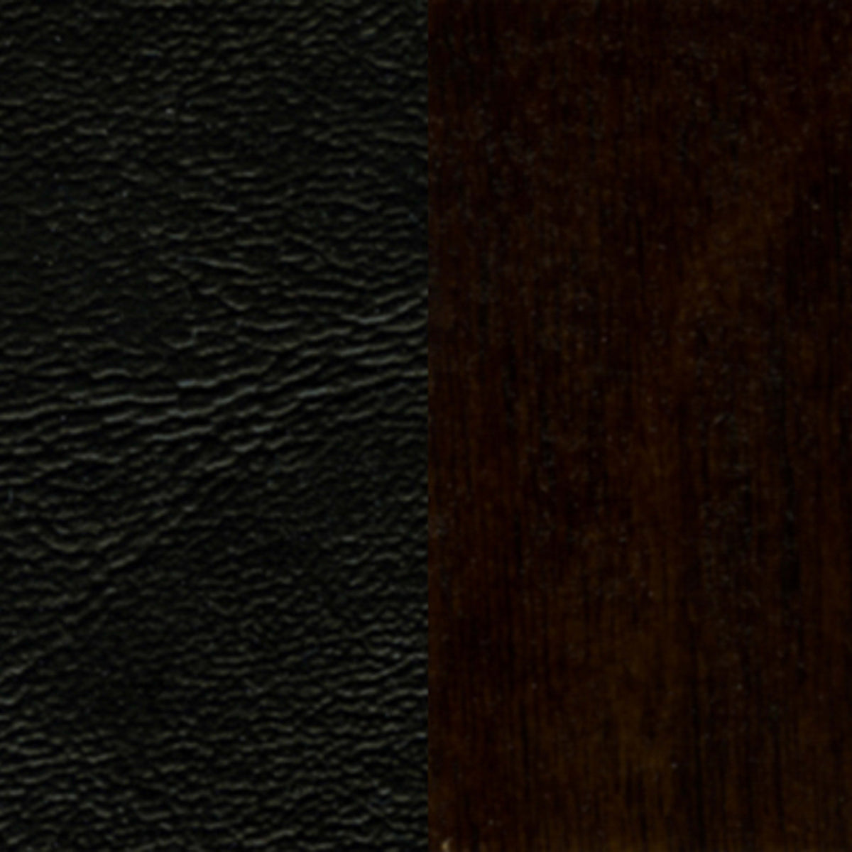 Flash Furniture XU-DGW0005BARLAD-WAL-BLKV-GG Ladder Back Walnut Wood Restaurant Barstool - Black Vinyl Seat (Black Vinyl Seat/Walnut Wood Frame) - Material detail