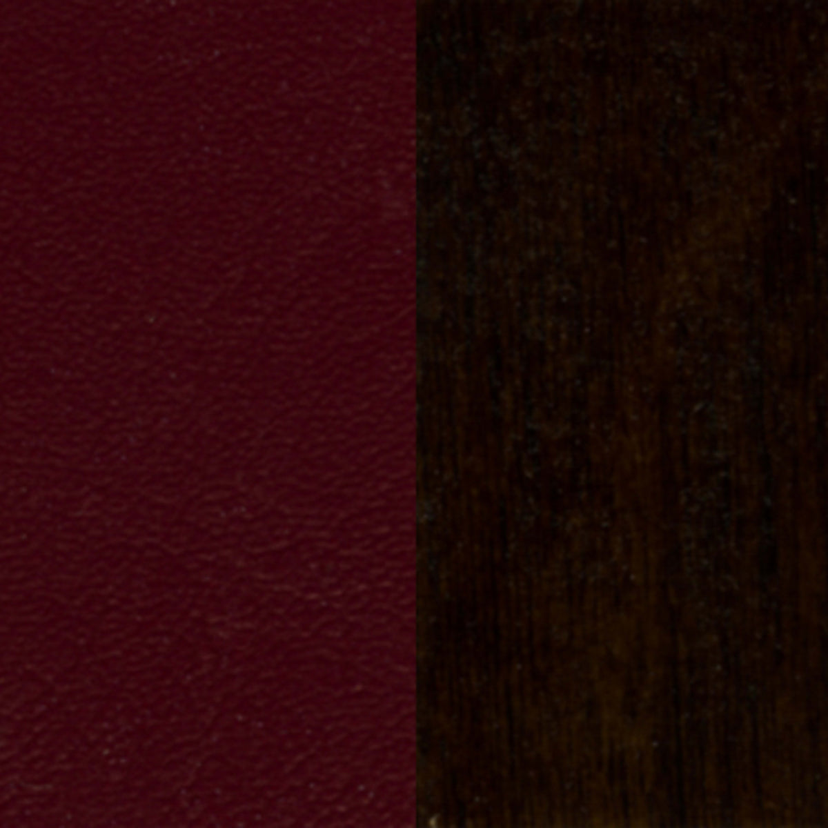 Flash Furniture XU-DGW0008BARVRT-WAL-BURV-GG Vertical Slat Back Walnut Wood Restaurant Barstool - Burgundy Vinyl Seat (Burgundy Vinyl Seat/Walnut Wood Frame) - Material detail