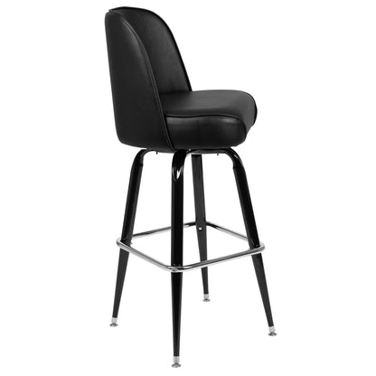 Flash Furniture XU-F-125-GG Metal Barstool with Swivel Black Vinyl Upholstered Bucket Seat and Footrest - View 7