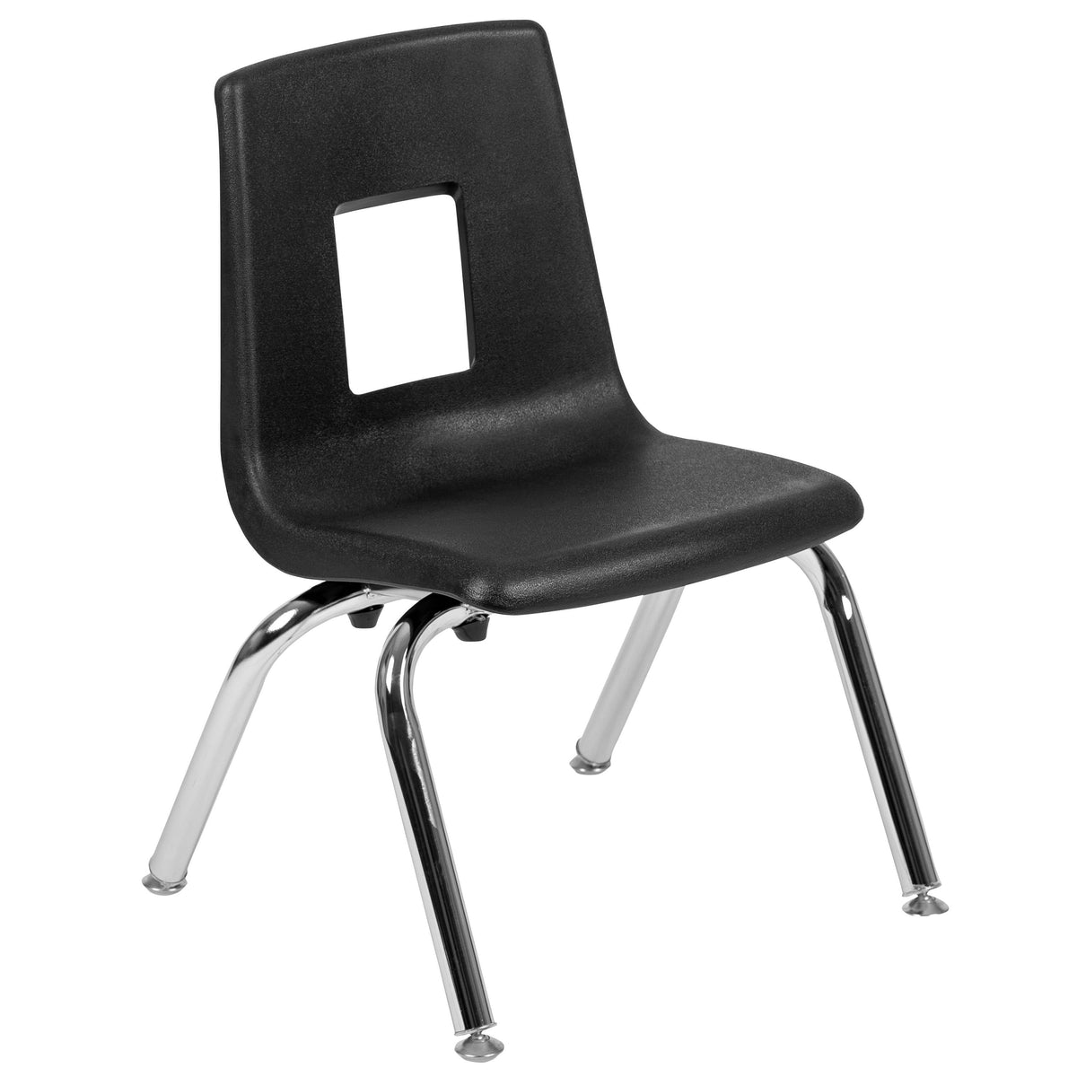 Flash Furniture XU-GRP-12CH-A48-HCIRC-GY-T-P-GG 47.5" Circle Wave Activity Table Set with 12" Student Stack Chairs, Grey/Black (Grey Top/Black Frame) - View 9