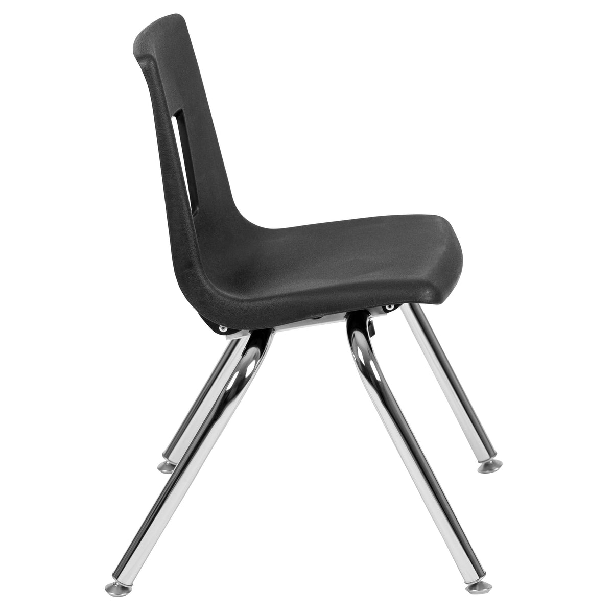 Flash Furniture XU-GRP-14CH-A48-HCIRC-GY-T-P-GG 47.5" Circle Wave Activity Table Set with 14" Student Stack Chairs, Grey/Black (Grey Top/Black Frame) - View 10