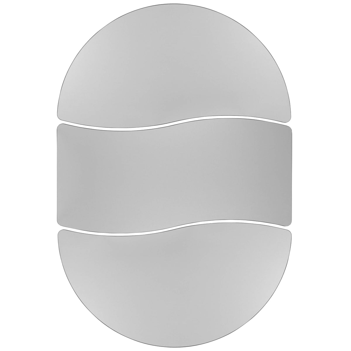 Flash Furniture XU-GRP-A3060CON-60-GY-T-P-CAS-GG 3PC Mobile 86" Oval Wave Flexible Grey Kids Adjustable Activity Table Set (Grey Top/Black Frame) - View 10