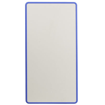 Flash Furniture YU-YCY-060-RECT-TBL-BLUE-GG 23.625"W x 47.25"L Rectangular Blue Plastic Activity Table with Grey Top - View 5