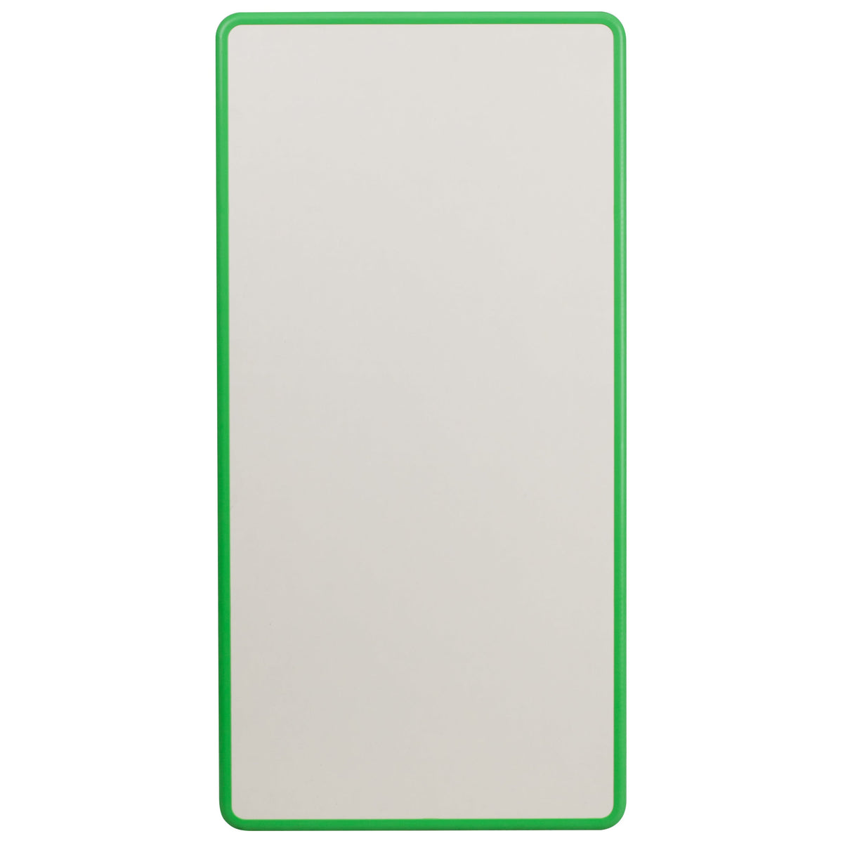 Flash Furniture YU-YCY-060-RECT-TBL-GREEN-GG 23.625"W x 47.25"L Rectangular Green Plastic Activity Table with Grey Top - View 5