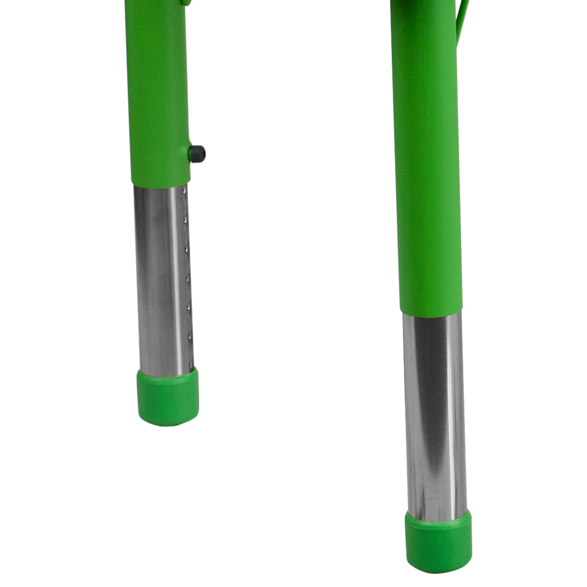 Flash Furniture YU-YCY-060-RECT-TBL-GREEN-GG 23.625"W x 47.25"L Rectangular Green Plastic Activity Table with Grey Top - View 6