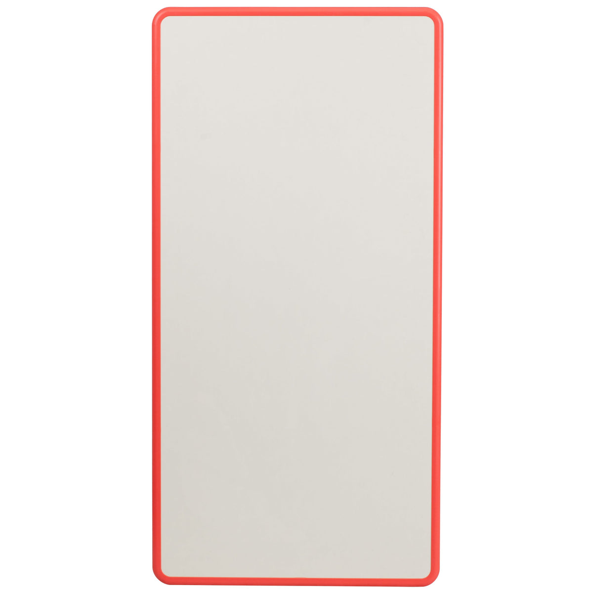 Flash Furniture YU-YCY-060-RECT-TBL-RED-GG 23.625"W x 47.25"L Rectangular Red Plastic Activity Table with Grey Top - View 5