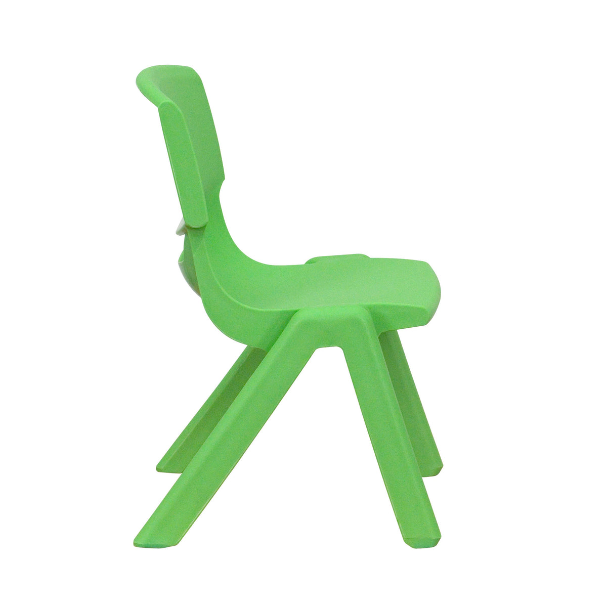 Flash Furniture YU-YCY-098-0032-RECT-TBL-GREEN-GG 21.875"W x 26.625"L Rectangular Green Plastic Activity Table Set with 2 Chairs - View 3