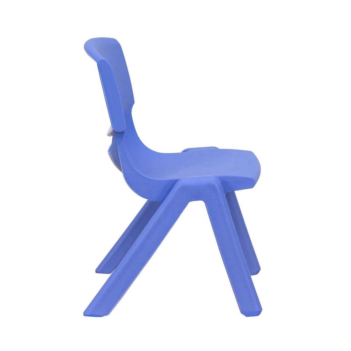 Flash Furniture YU-YCY-098-0034-RECT-TBL-BLUE-GG 21.875"W x 26.625"L Rectangular Blue Plastic Activity Table Set with 4 Chairs - View 3