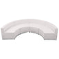 Flash Furniture ZB-803-480-SET-WH-GG 4 PC White LeatherSoft Modular Reception Configuration w/Taut Back &Seat (Melrose White) - Main view