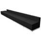 Flash Furniture ZB-803-490-SET-BK-GG 6 PC Black LeatherSoft Modular Reception Configuration w/Taut Back &Seat - Main view