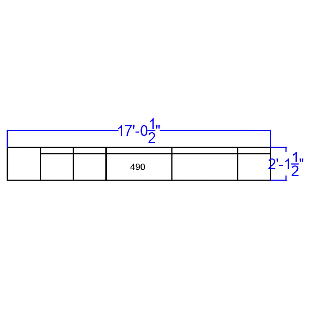 Flash Furniture ZB-803-490-SET-BK-GG 6 PC Black LeatherSoft Modular Reception Configuration w/Taut Back &Seat - View 2