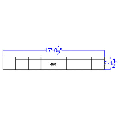 Flash Furniture ZB-803-490-SET-BK-GG 6 PC Black LeatherSoft Modular Reception Configuration w/Taut Back &Seat - View 2