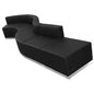 Flash Furniture ZB-803-590-SET-BK-GG 5 PC Black LeatherSoft Modular Reception Configuration w/Taut Back &Seat - Main view