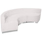 Flash Furniture ZB-803-740-SET-WH-GG 3 PC White LeatherSoft Modular Reception Configuration w/Taut Back &Seat (Melrose White) - Main view
