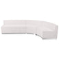 Flash Furniture ZB-803-750-SET-WH-GG 3 PC White LeatherSoft Modular Reception Configuration w/Taut Back &Seat (Melrose White) - Main view