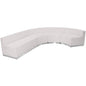 Flash Furniture ZB-803-760-SET-WH-GG 4 PC White LeatherSoft Modular Reception Configuration w/Taut Back &Seat (Melrose White) - Main view