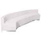 Flash Furniture ZB-803-770-SET-WH-GG 3 PC White LeatherSoft Modular Reception Configuration w/Taut Back &Seat (Melrose White) - Main view