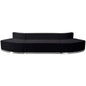Flash Furniture ZB-803-780-SET-BK-GG 3 PC Black LeatherSoft Modular Reception Configuration w/Taut Back &Seat - Main view