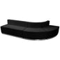 Flash Furniture ZB-803-790-SET-BK-GG 3 PC Black LeatherSoft Modular Reception Configuration w/Taut Back &Seat - Main view