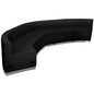 Flash Furniture ZB-803-820-SET-BK-GG 5 PC Black LeatherSoft Modular Reception Configuration w/Taut Back &Seat - Main view