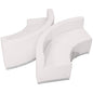Flash Furniture ZB-803-840-SET-WH-GG 4 PC White LeatherSoft Modular Reception Configuration w/Taut Back &Seat (Melrose White) - Main view