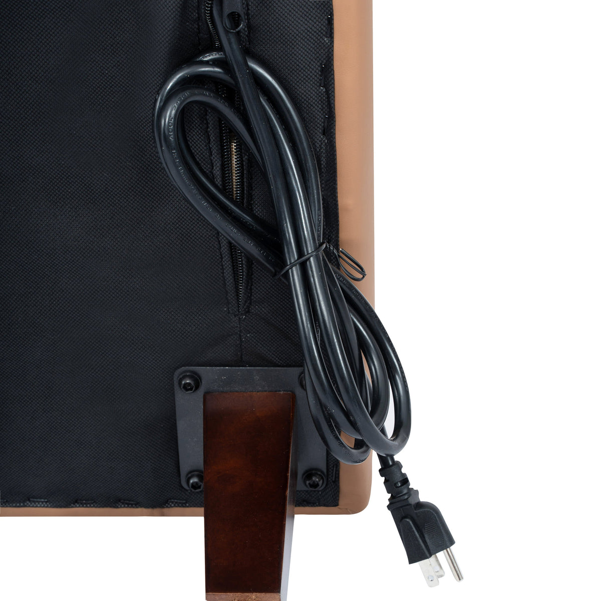 Flash Furniture ZB-8921-3S-COGNAC-GG Commercial Reception Sofa with Outlets/USB/USB-C Ports in Cognac LeatherSoft - View 11
