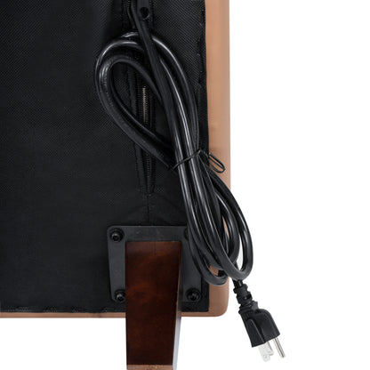 Flash Furniture ZB-8921-SET3-COGNAC-GG 3 PC Commercial Seating Set with Outlets/USB/USB-C Ports in Cognac LeatherSoft - View 12