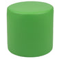 Flash Furniture ZB-FT-045R-18-GREEN-GG 18"H Soft Seating Flexible Circle for Classrooms and Common Spaces - Green - Main view