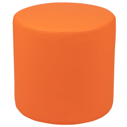 Flash Furniture ZB-FT-045R-18-ORANGE-GG 18"H Soft Seating Flexible Circle for Classrooms and Common Spaces - Orange - Main view