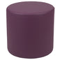 Flash Furniture ZB-FT-045R-18-PURPLE-GG 18"H Soft Seating Flexible Circle for Classrooms and Common Spaces - Purple - Main view