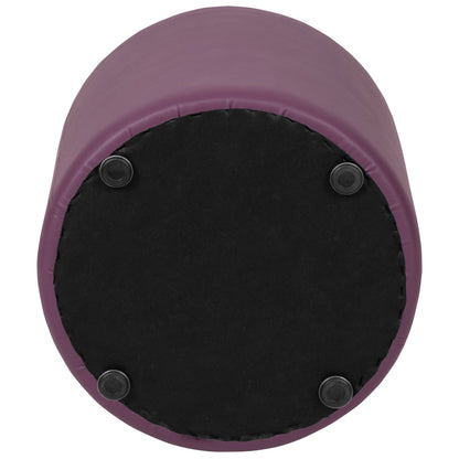 Flash Furniture ZB-FT-045R-18-PURPLE-GG 18"H Soft Seating Flexible Circle for Classrooms and Common Spaces - Purple - View 9