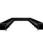 Flash Furniture ZB-IMAG-U-SECT-SET3-GG Black LeatherSoft Modular U-Shape Sectional Configuration, 16 Pieces - Main view