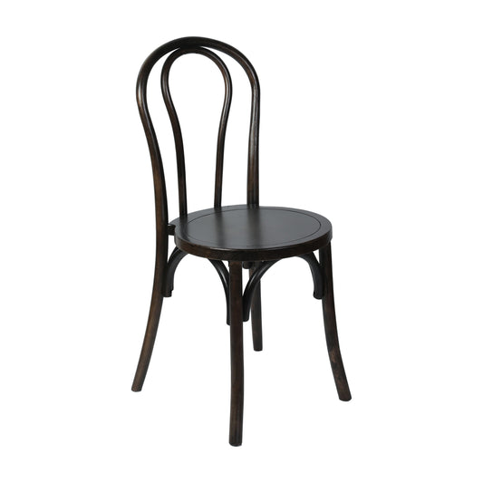 Flash Furniture ZH-8003A-EAW-GG Thonet Solid Wood Stackable Dining Chair with Fixed Floor Glides in EA. (Early American Wood) - Main view