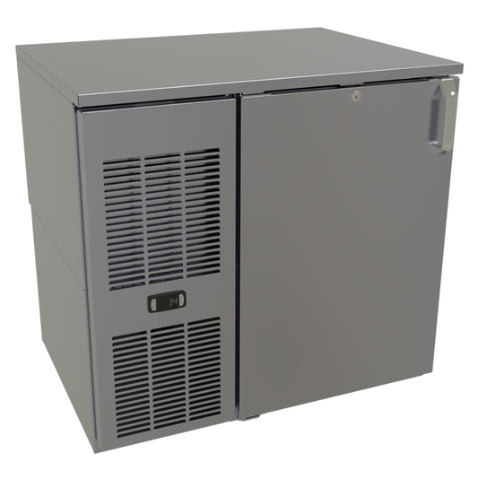 Glastender C1FL32 32" Solid Door Back Bar Cooler