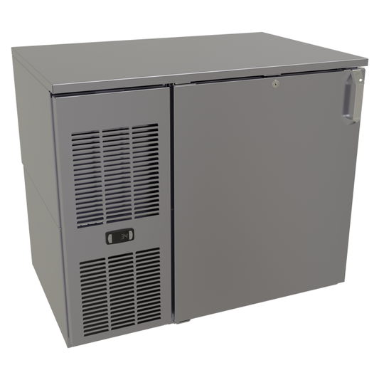 Glastender C1FL36 36" Solid Door Back Bar Cooler