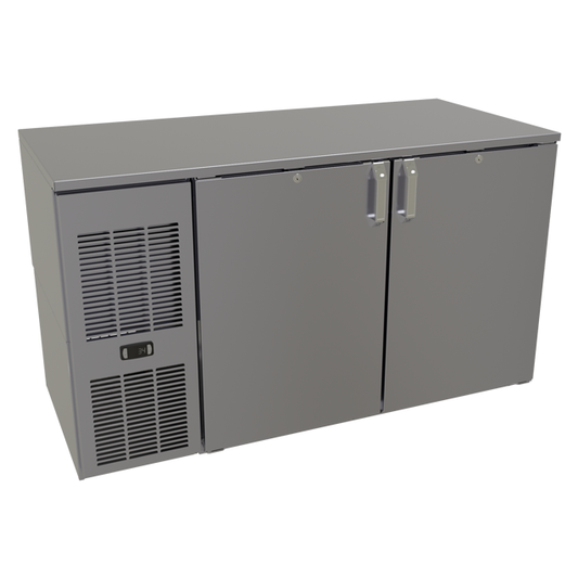 Glastender C1FL52 52" Solid Door Back Bar Cooler