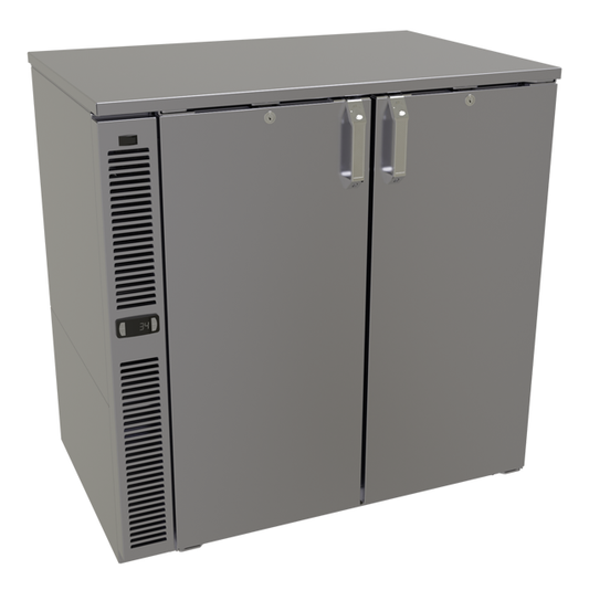 Glastender C1SB36 36" Solid Door Back Bar Cooler