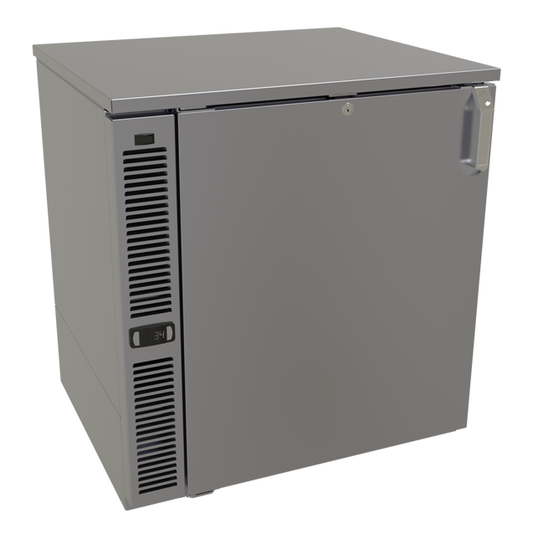 Glastender C1SL28 28" Solid Door Back Bar Cooler