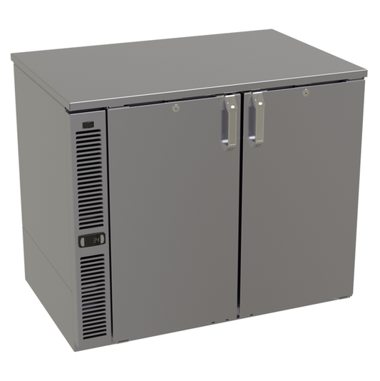 Glastender C1SL36 36" Solid Door Back Bar Cooler