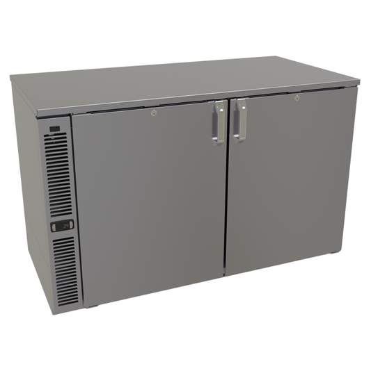 Glastender C1SL48 48" Solid Door Back Bar Cooler