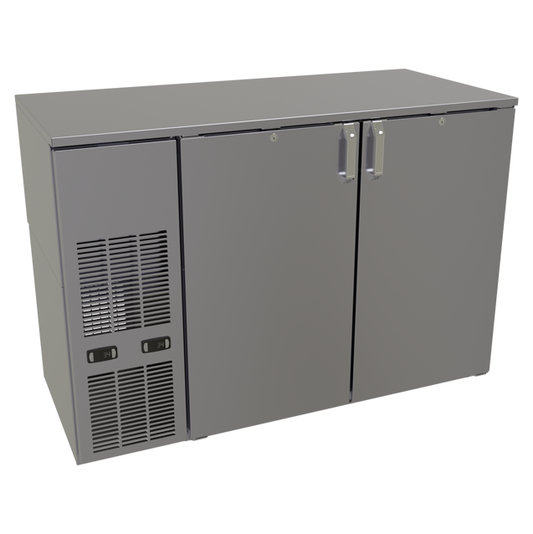 Glastender C2FB52 52" Solid Door Back Bar Cooler